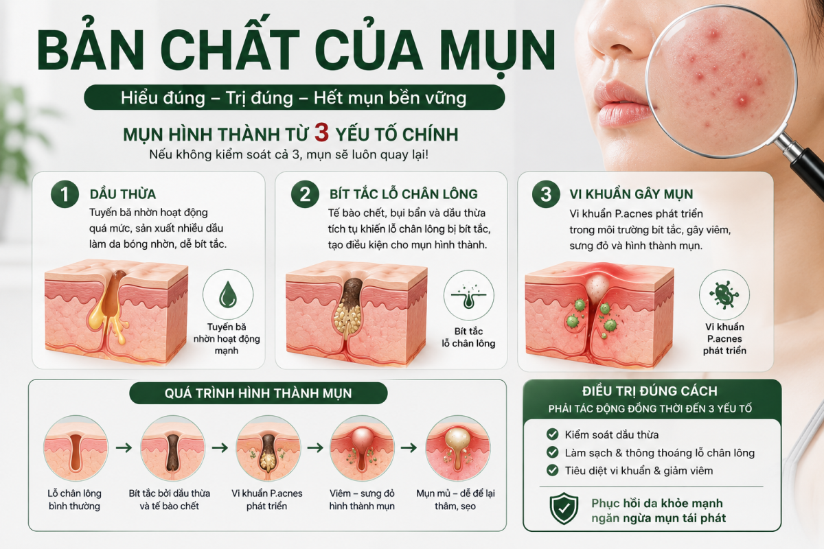 Bản chất của mụn