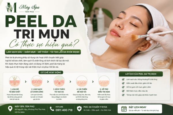 Cơ chế hoạt động của peel da trị mụn