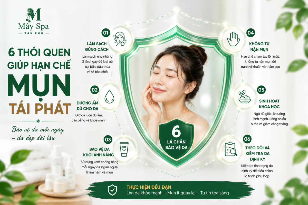 Cách làm hạn chế mụn tái phát