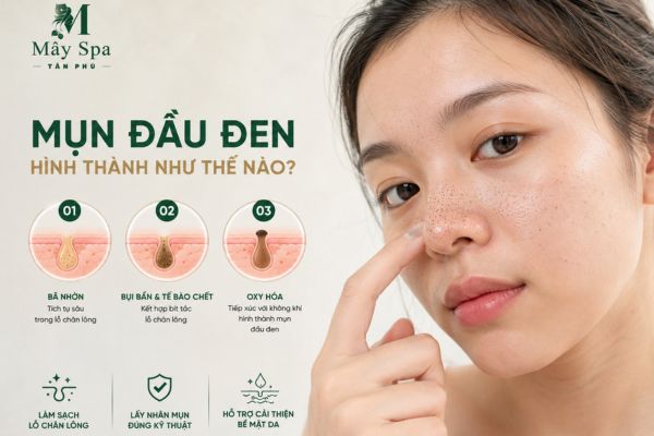 Mụn đầu đen hình thành như thế nào