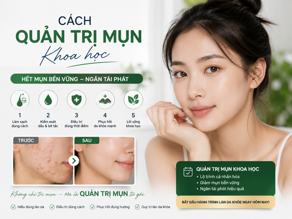 Quản trị mụn khoa học