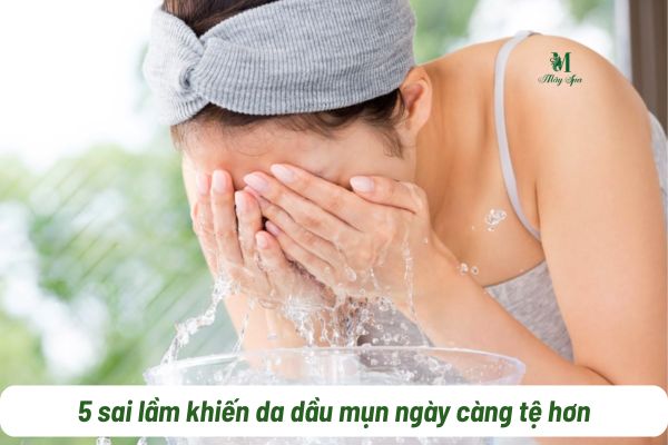 sai lầm skincare da dầu