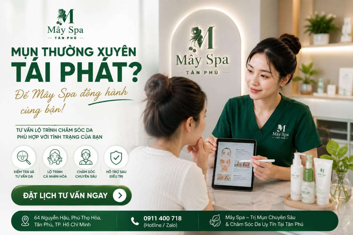Tư vấn da mụn tại Mây Spa Tân Phú