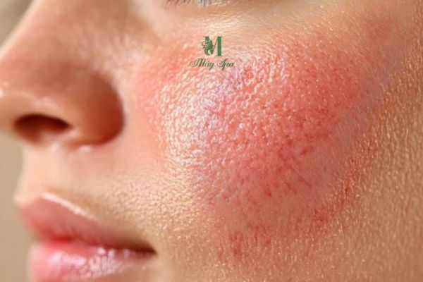 Da kích ứng do dùng retinol và AHA BHA quá sớm sau Tết
