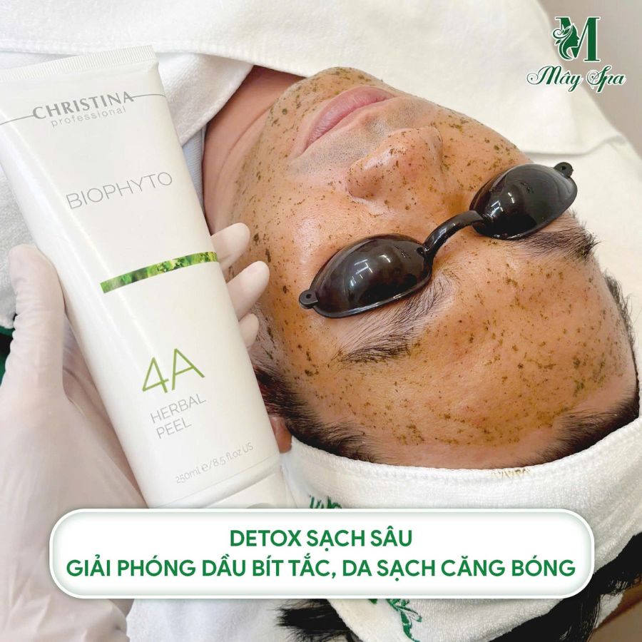 combo nặn mụn detox tảo cho nam