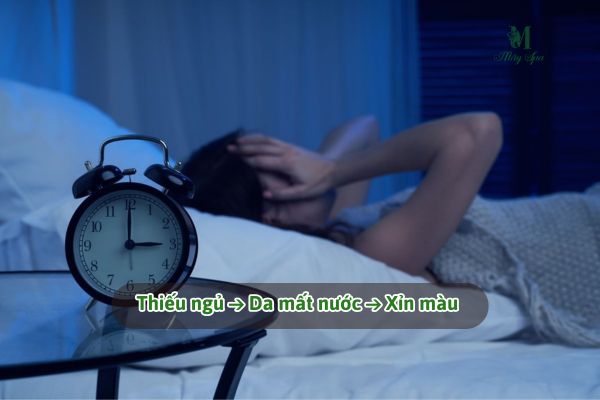 Thiếu ngủ làm suy yếu hàng rào bảo vệ da và gây khô sạm