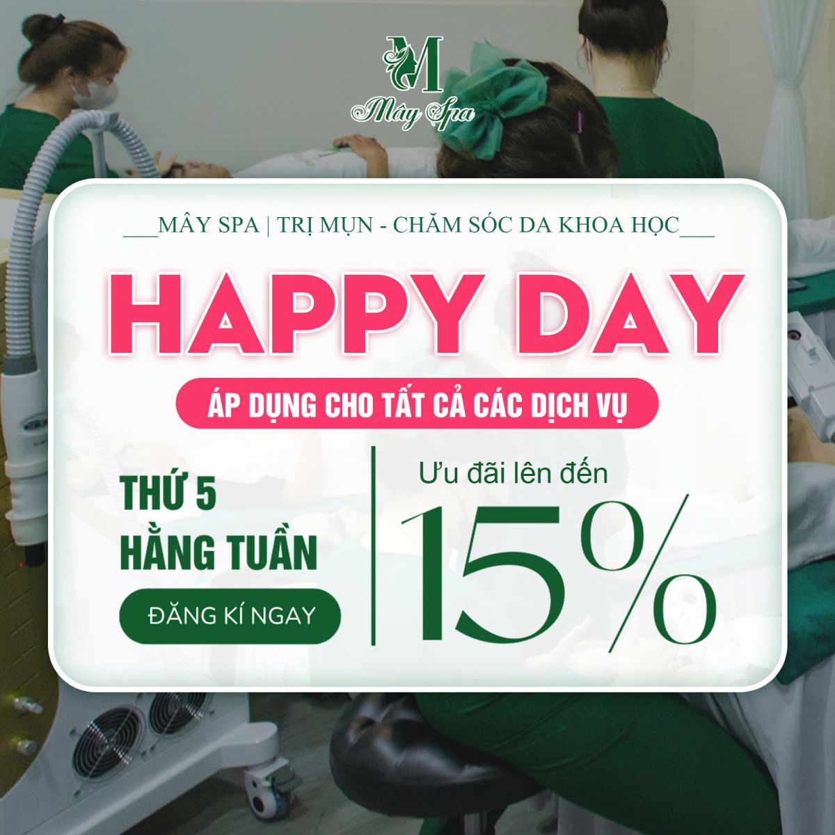 giờ v&agrave;ng ưu đ&atilde;i tại m&acirc;y spa