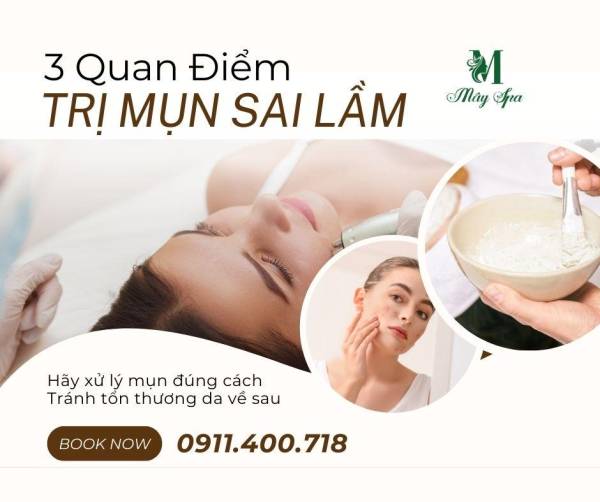 3 Quan Điểm Sai Lầm Khi Tự Trị Mụn