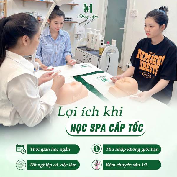KHÓA HỌC CHĂM SÓC DA CHUYÊN SÂU TẠI MÂY SPA - CƠ HỘI NGHỀ NGHIỆP VỮNG CHẮC | MÂY SPA ACADEMY