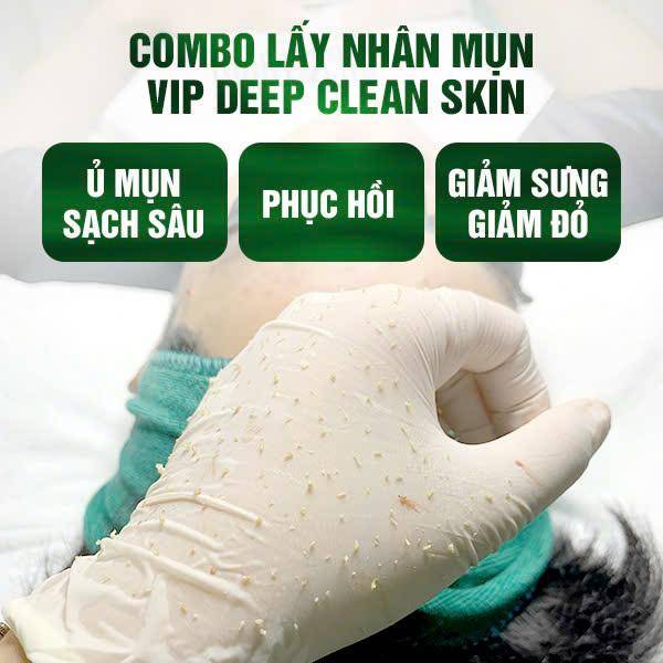 Dịch vụ nặn mụn không đau - Deap Clean Skin